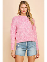 Crewneck Sweater Pullover - Pink