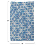 Printed Recycled Microfibre Tea Towel w/ Geometric Diamond Pattern