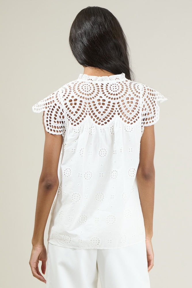 Finna Lace Tassel Tie Top