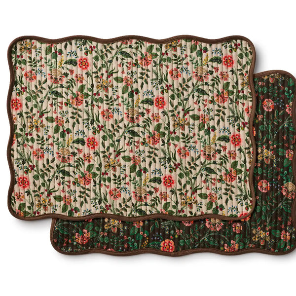Gracie Quilted Cotton Placemats, Set of 4