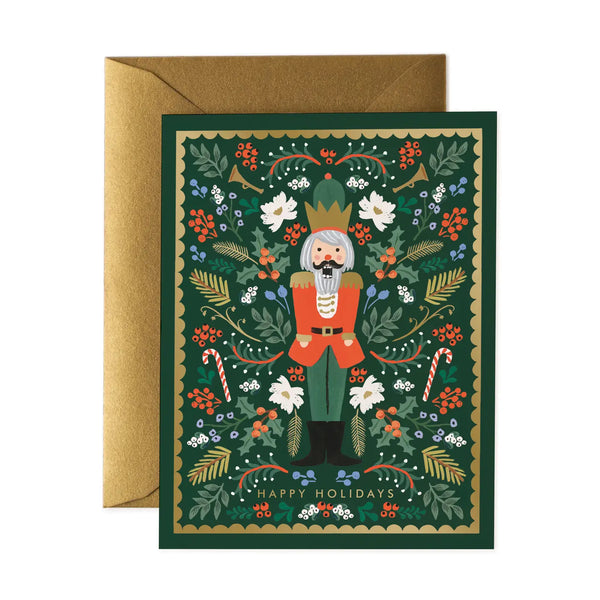 Evergreen Nutcracker Card