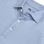 Scope Printed Performance Polo - Blue Horizon