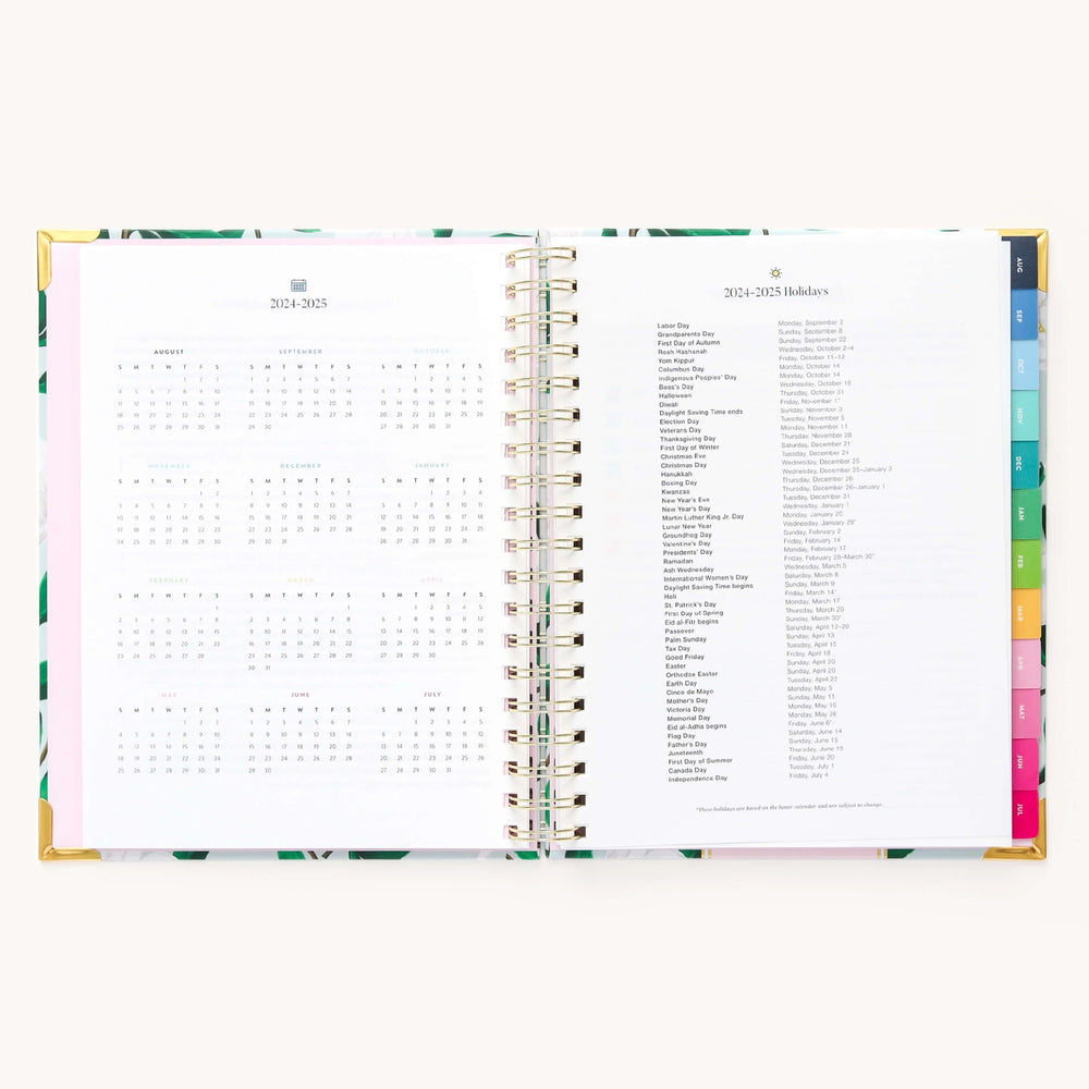 2024-2025 Weekly, Simplified Planner, Savannah Blooms