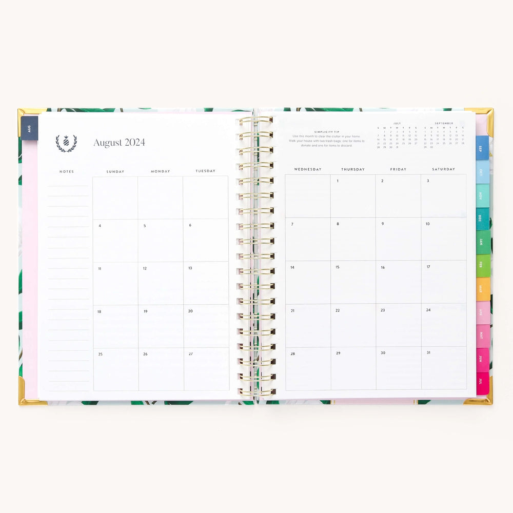 2024-2025 Weekly, Simplified Planner, Savannah Blooms