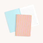 Mini Notebook, Cabana Pinstripe