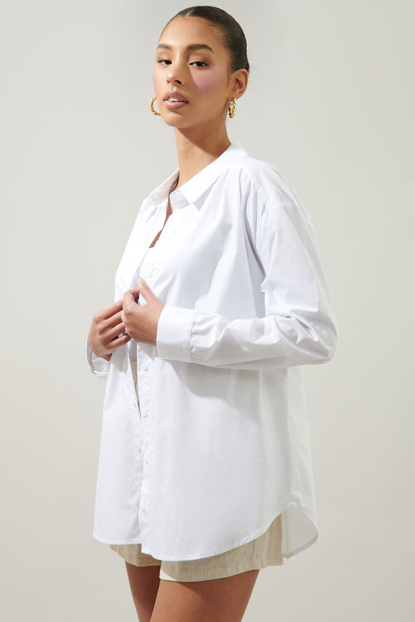 Dream State Oversized Button Down Shirt