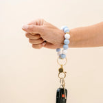 Game Day Hands-Free Keychain Wristlet - Light Blue