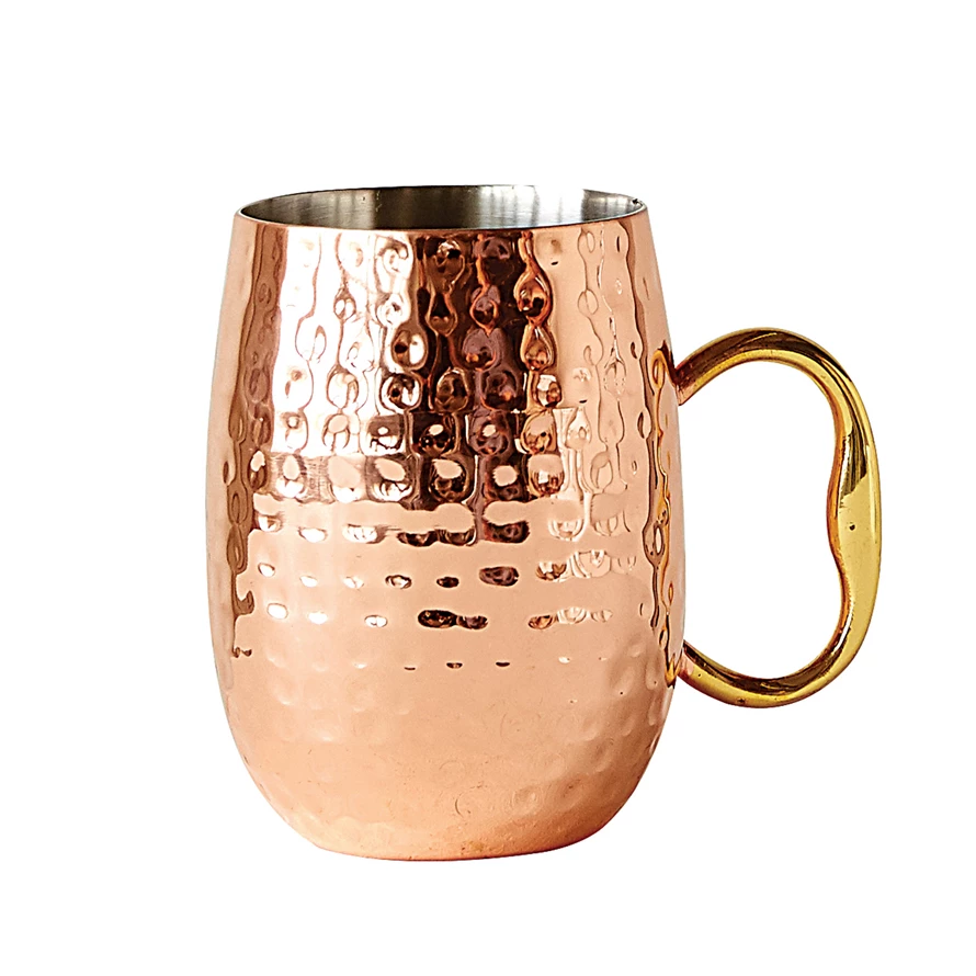 Hammered Stainless Steel Mule Mug