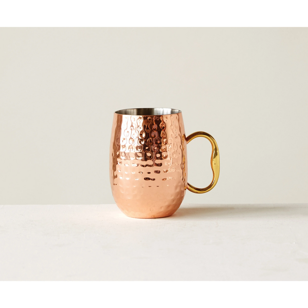 Hammered Stainless Steel Mule Mug