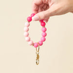 Hands-Free Keychain Wristlet-Tickled Pink