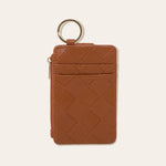 Keychain Wallet - Woven Cognac