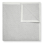 Harborview Herringbone Light Grey Blanket Midi