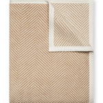 Harborview Herringbone Tan Blanket