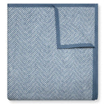 Harborview Herringbone Cornflower Blanket