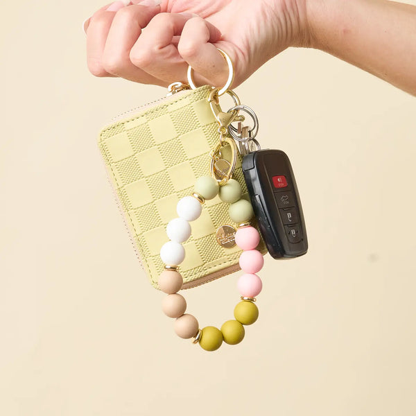 Hands-Free Keychain Wristlet-Sweet Pea