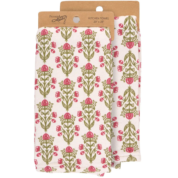 Floral Block Kitchen Towel