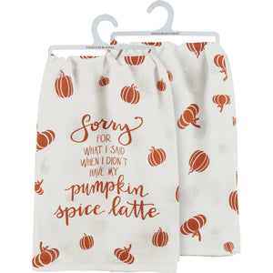 Pumpkin Spice Latte Kitchen Towel
