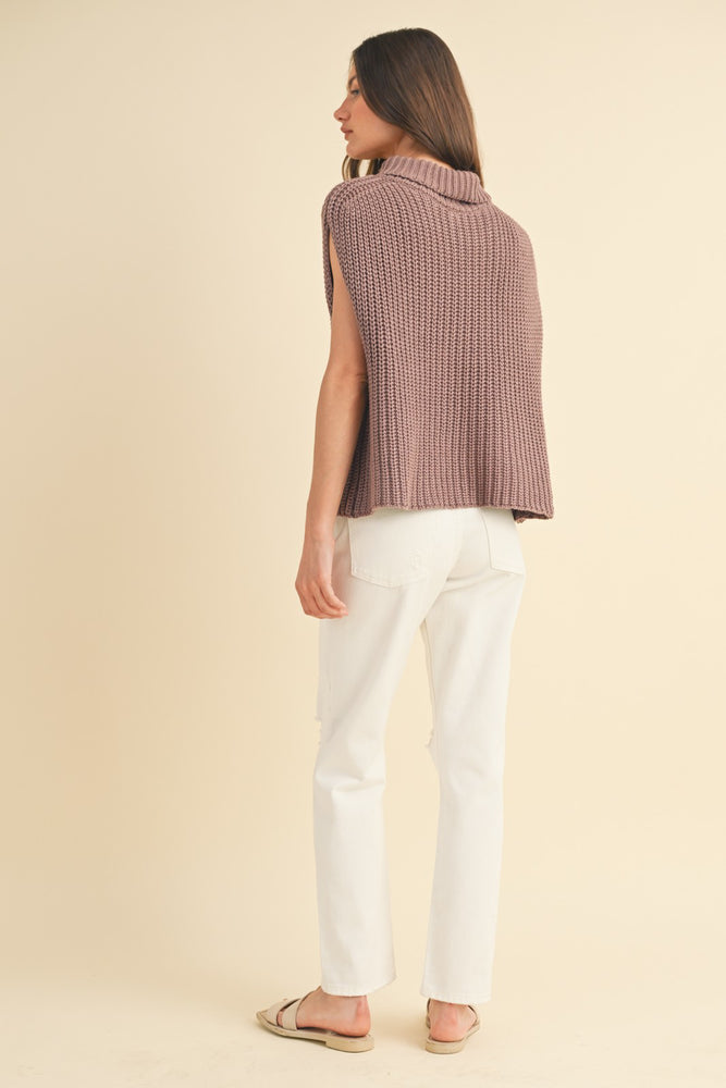 Red Bean Turtleneck Sweater Top