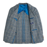 Di Pray Sky/Chocolate Multi Check Sport Coat - Endless Sky