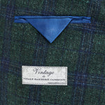 Vitale Barberis Pine/True Navy Plaid Sport Coat - Smoke Pine