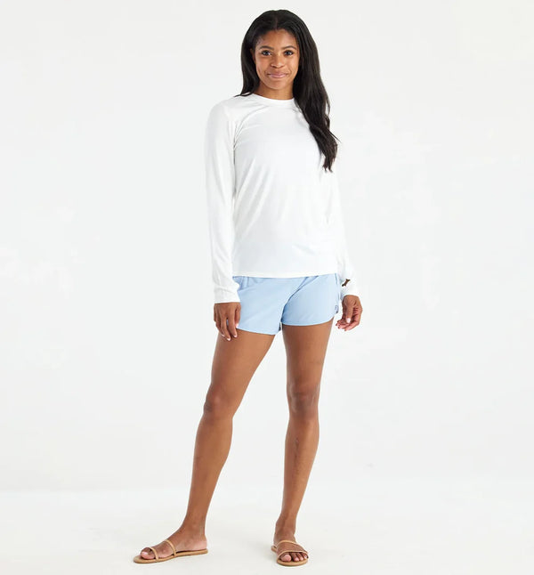 Women's Bamboo Shade Long Sleeve II - Bright white