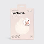 Quick Dry Hair Towel - Eco White