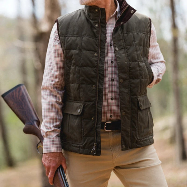 Pine Merritt Waxed Cotton Vest