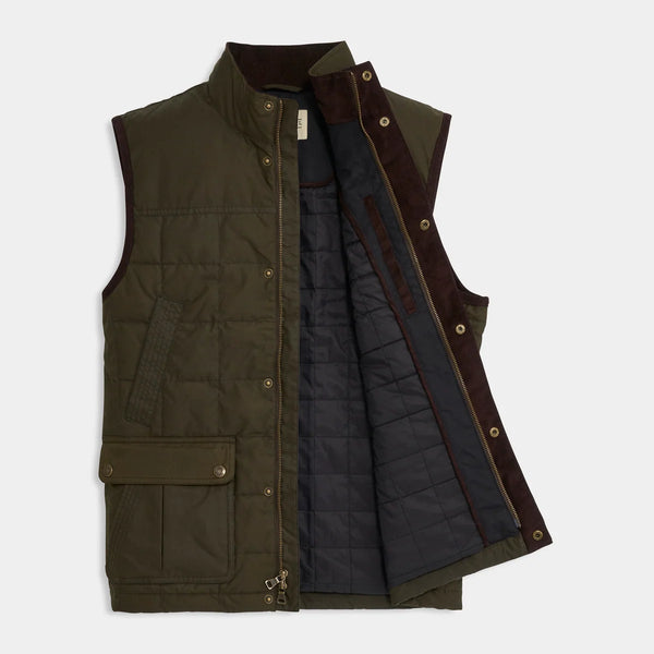 Pine Merritt Waxed Cotton Vest