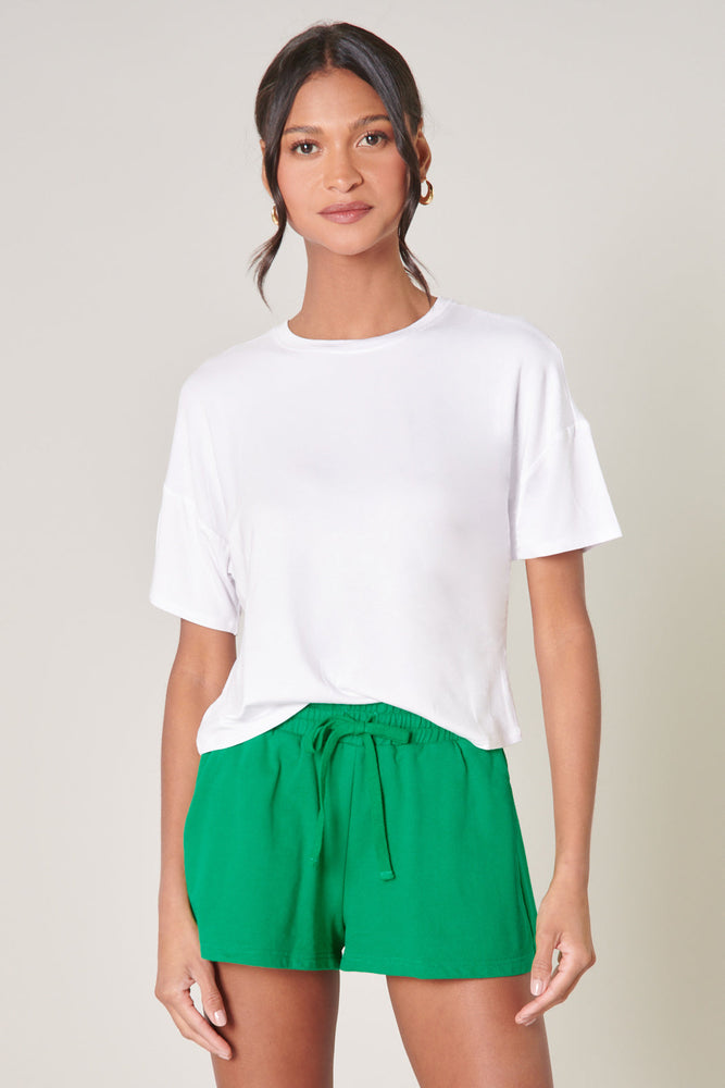 Everyday Cropped Knit White