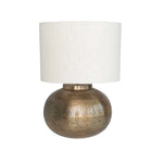 Etched Metal Table Lamp