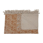 Woven Recycled Cotton Blend Throw with Fringe