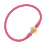 Bali 24K Gold Plated Bead Silicone Bracelet