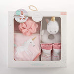 Unicorn Plush Plus Blanket & Simply Enchanted 4-Piece Gift Set