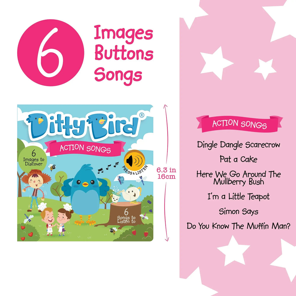 Ditty Bird Sound Book Developing Motor Skills: Action songs