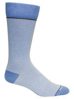 Stand Up Stripe Della Blue and White Socks