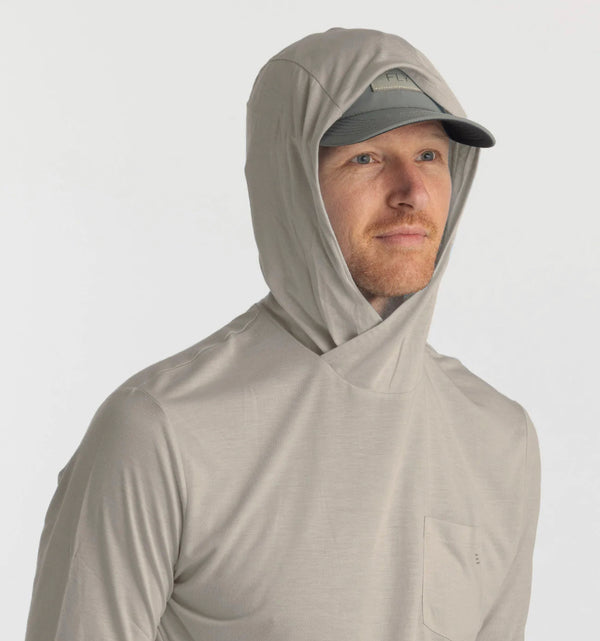 Men's Bamboo Lightweight Hoody Sandstone
