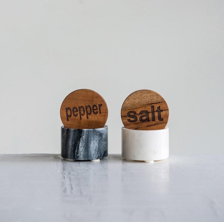 Marble Salt & Pepper Pot