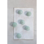 Unscented Stone Shaped Votive Candles in Box, Set of 6