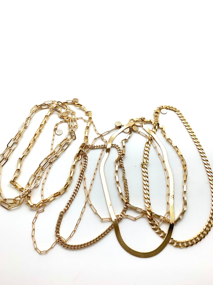 Paper Clip Chain 16” Gold Filled