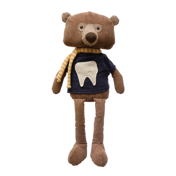 CREATIVE CO-OP FABRIC ANIMAL TOOTH FAIRY PILLOW