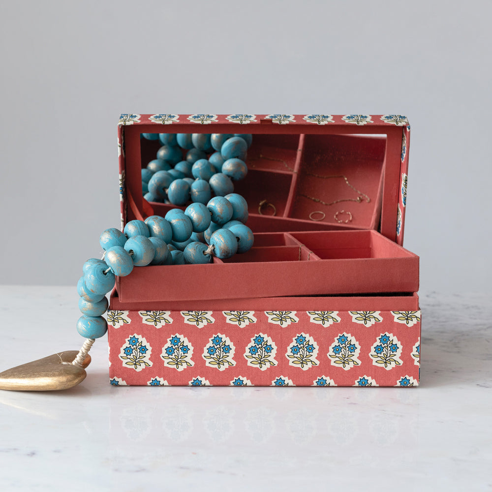 Fabric Covered Jewelry Box