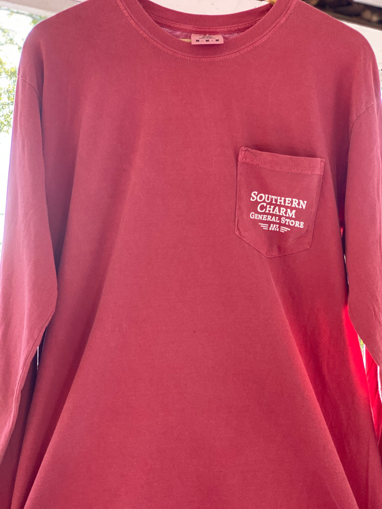 Southern Charm Long Sleeve T-Shirt Red