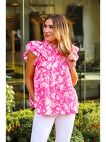 The Fleur Pleated Top