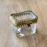 Antique Brass and Glass Pill Box HB1006