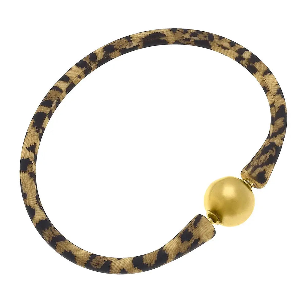 Bali 24K Gold Plated Bead Silicone Bracelet