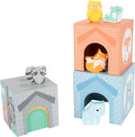 Small Foot Wooden Toys Pastel Animals Stacking Tower