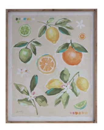 Citrus Framed Canvas