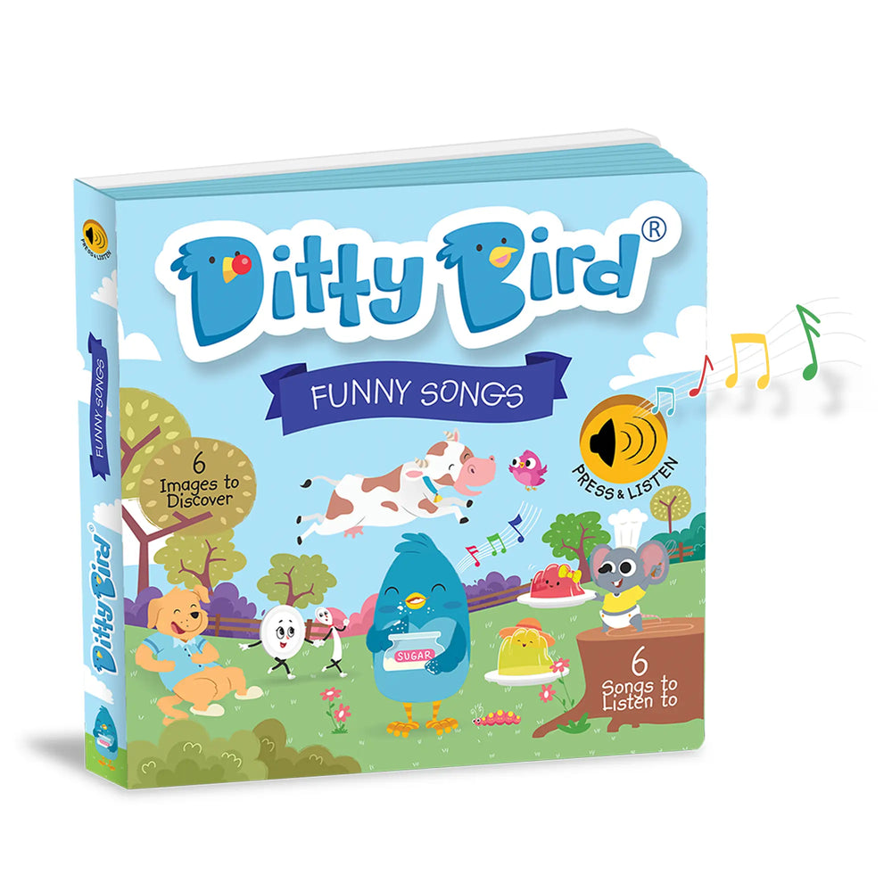 Ditty Bird Baby Sound Book screen-free toy : Funny Songs