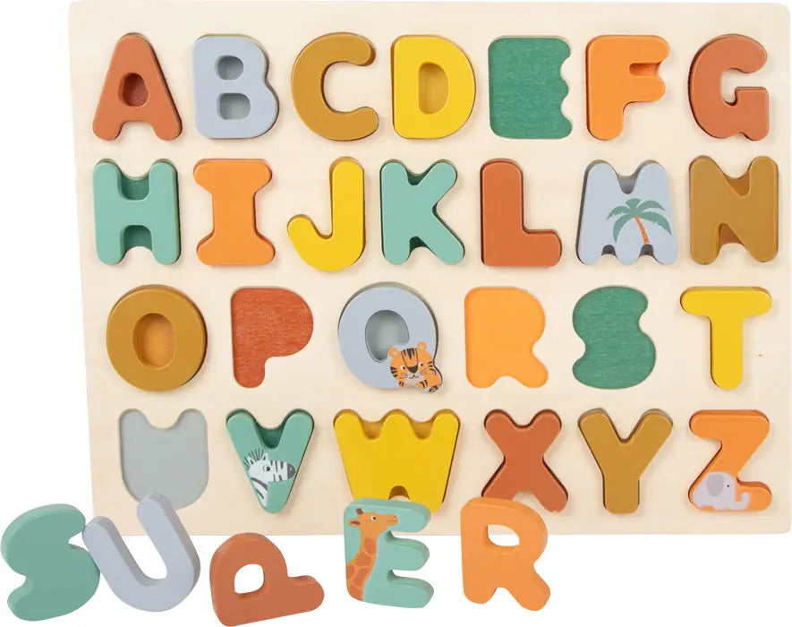 Small Foot Wooden Toys Safari Themed Abcs Letter Puzzle