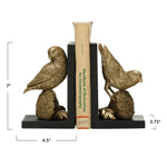 Resin Parrot Bookends